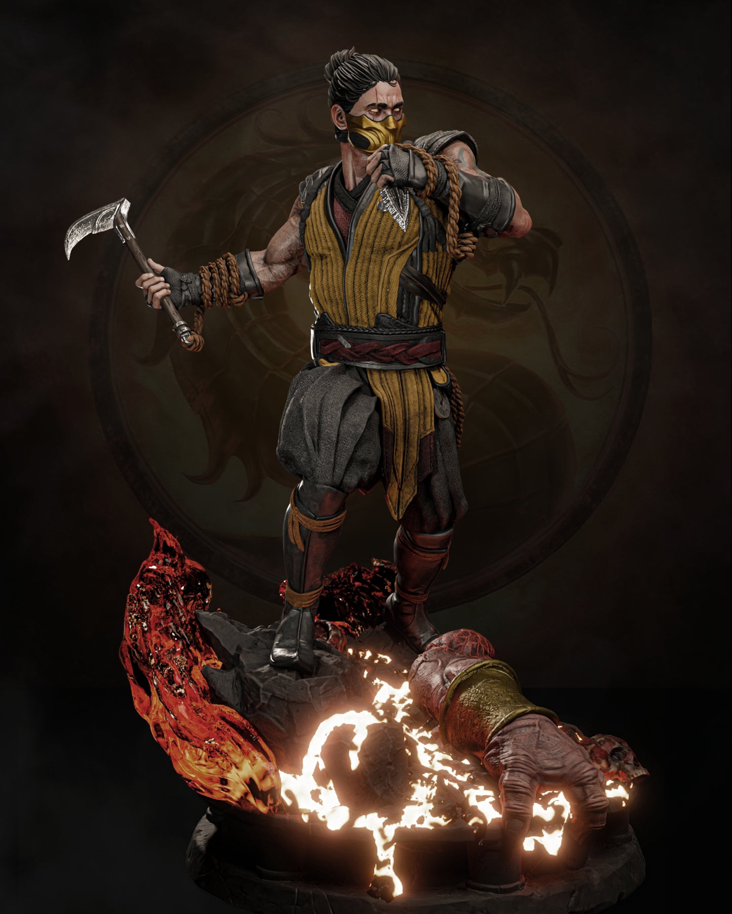 Scorpion - Mortal Kombat - Premium Statue Figure Kit