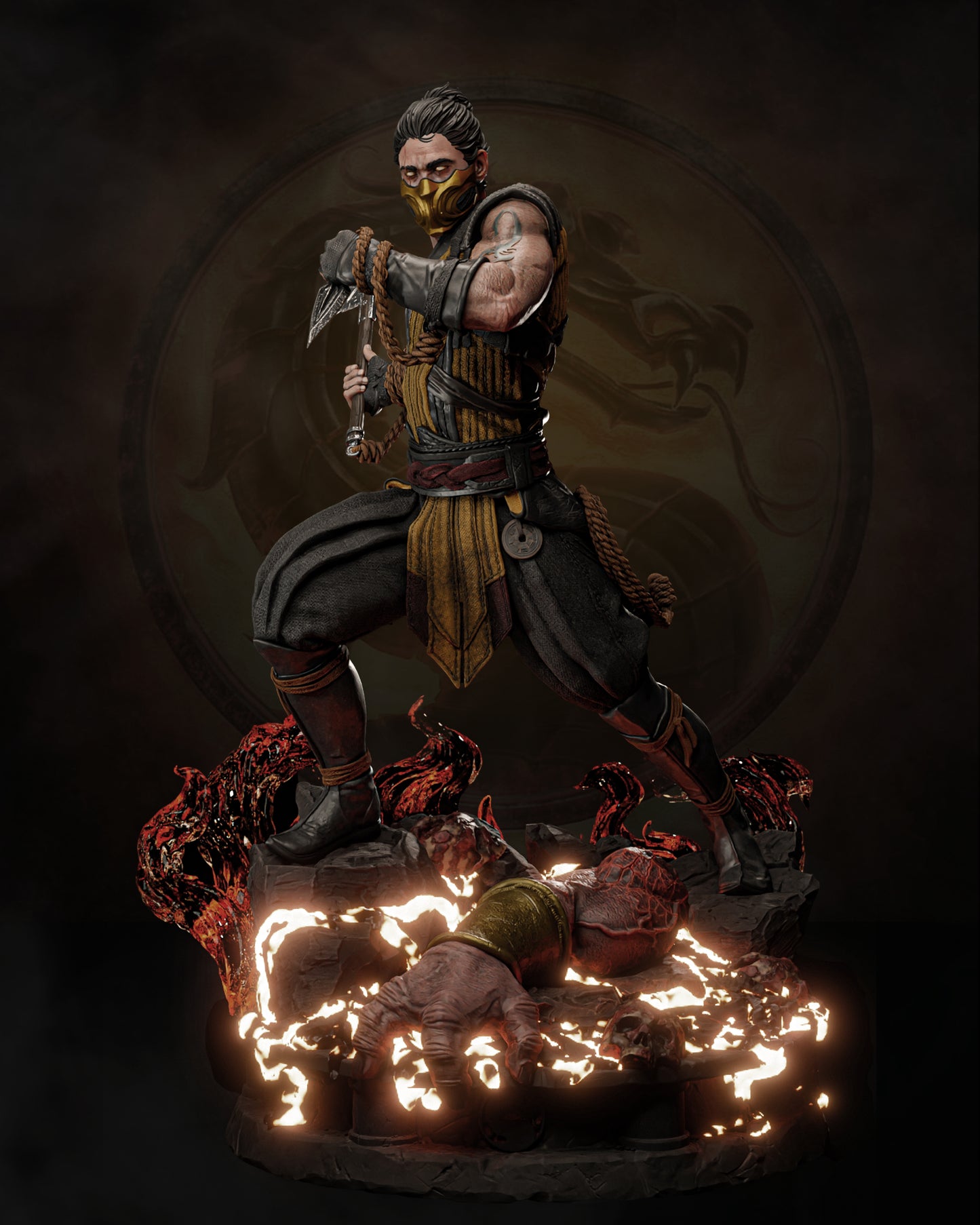 Scorpion - Mortal Kombat - Premium Statue Figure Kit