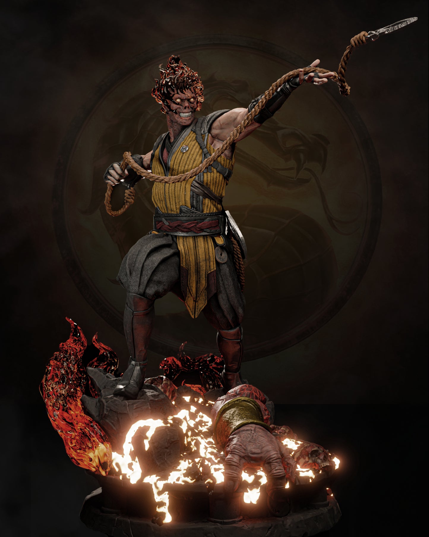 Scorpion - Mortal Kombat - Premium Statue Figure Kit