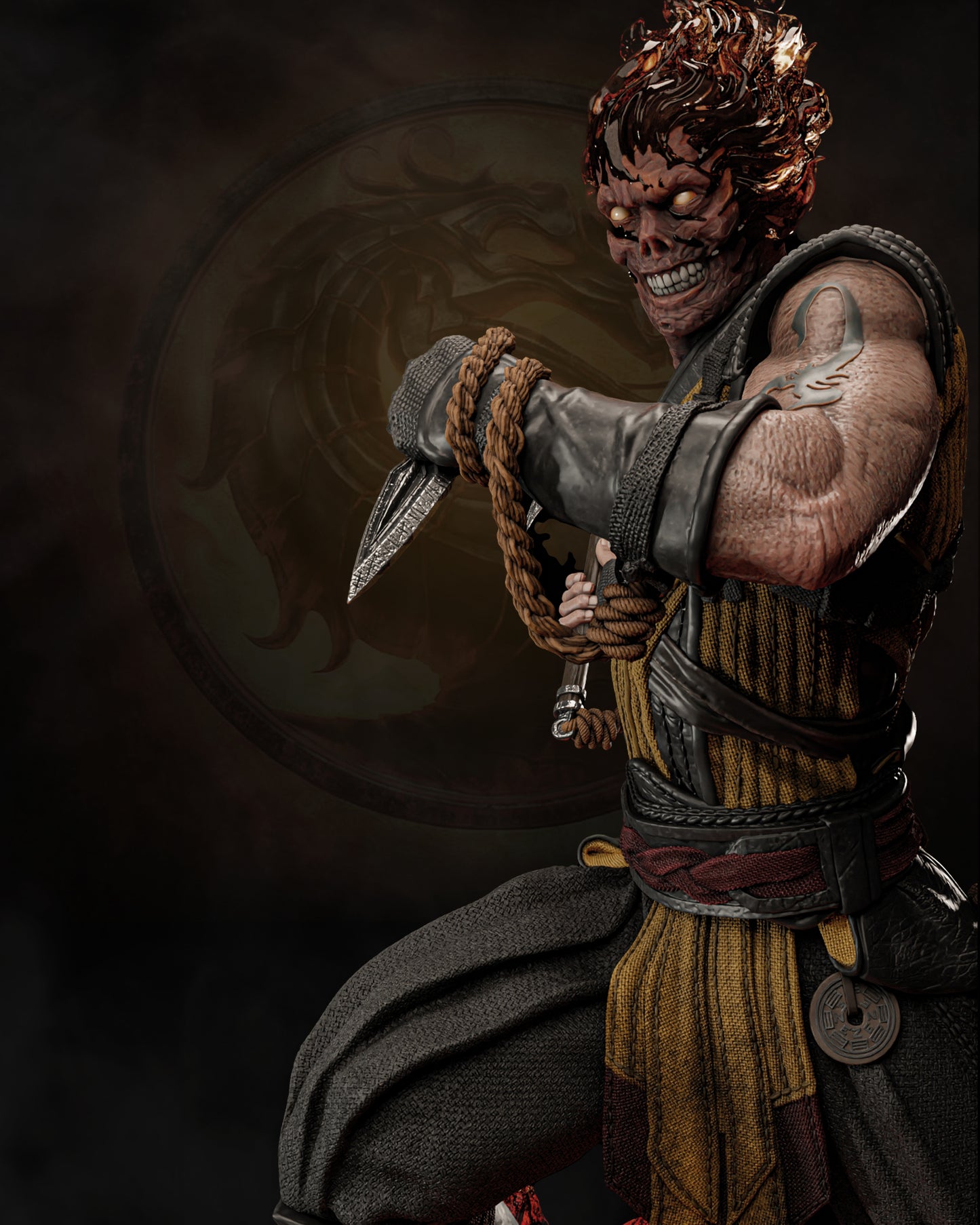 Scorpion - Mortal Kombat - Premium Statue Figure Kit