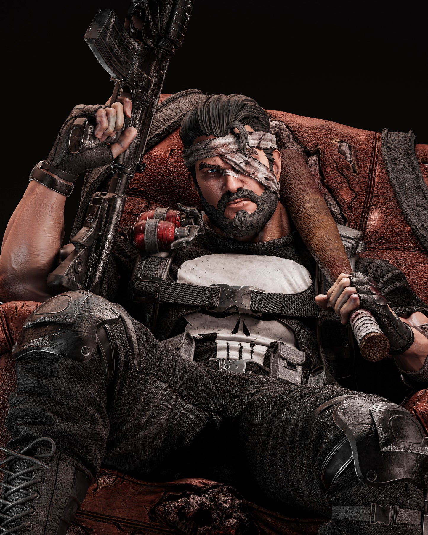 The Punisher - Premium Statue Figure Kit