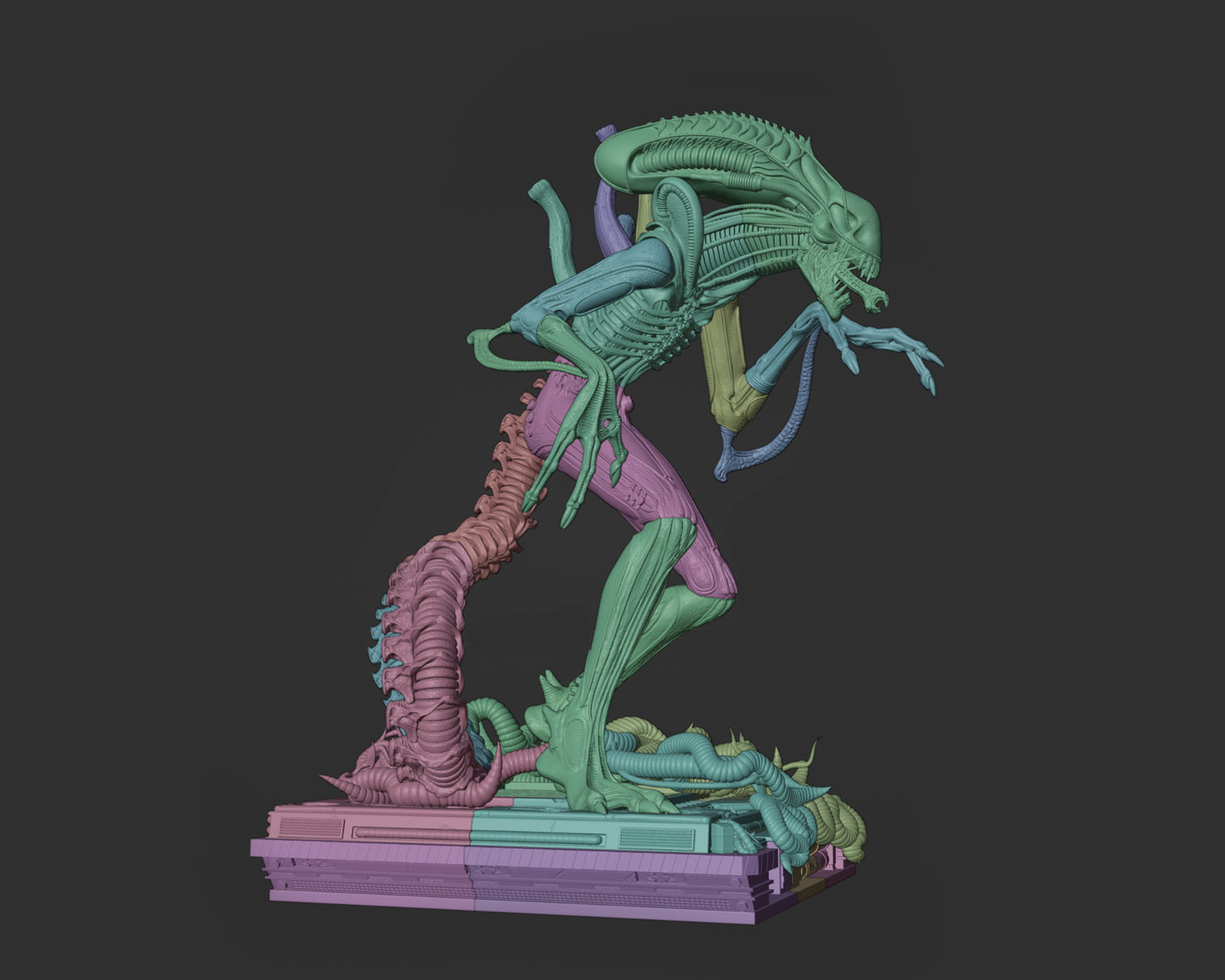 Alien Warrior Figure Model Kit