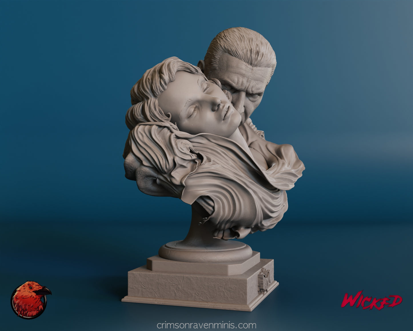 Dracula and Mina Harker Bust