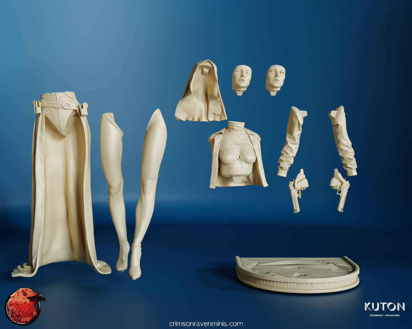 Nun with Guns - Resin Model Kit