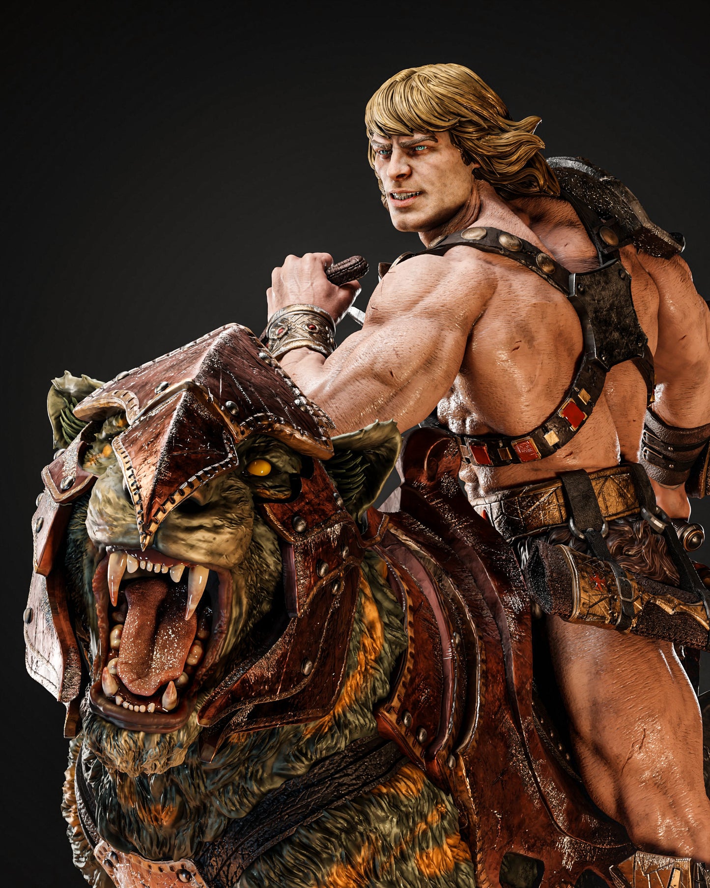 He-Man on Battle Cat - Premium Resin Figure Model Kit