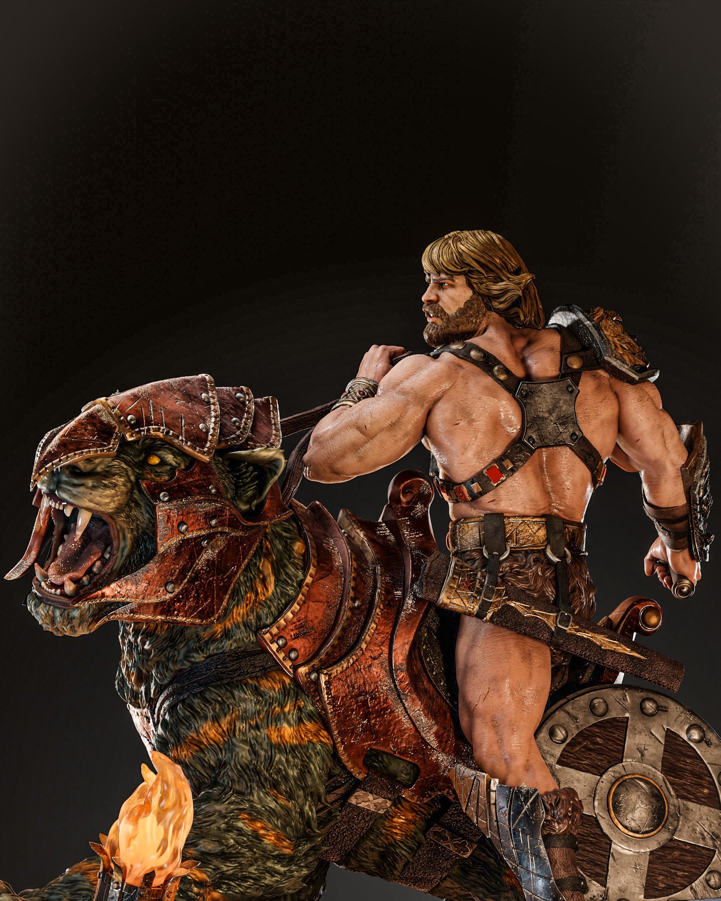 He-Man on Battle Cat - Premium Resin Figure Model Kit