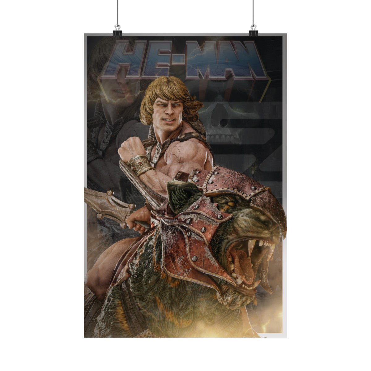 16" x 24" He-Man Poster Included with purchase.