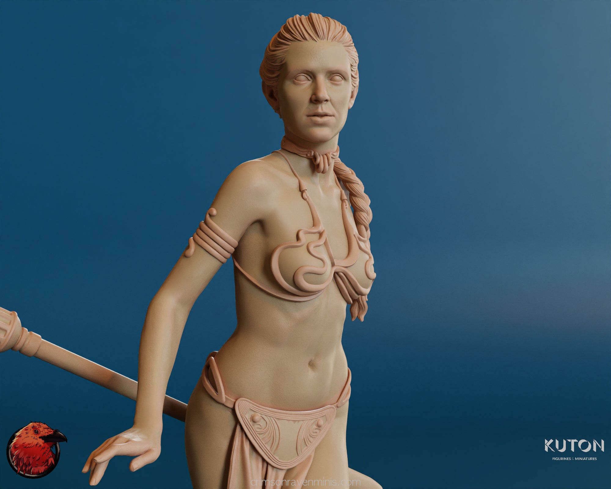 Princess Leia in Slave Outfit Model Kit | Star Wars Inspired Collectible –  Crimson Raven Miniatures