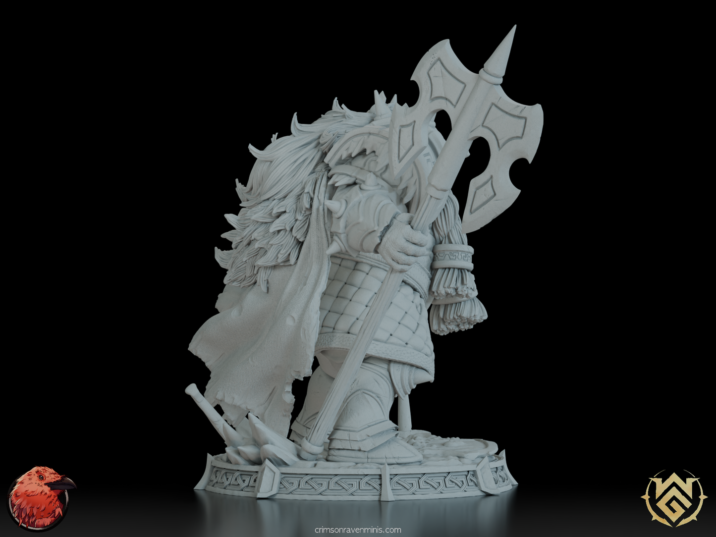 Fantasy Dwarven warrior kit by Witchguild Minis, perfect for collectors of fantasy art