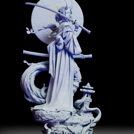 Discover the mystique of our Oni-Demon Girl Figure Model Kit in this immersive video! Watch as we take you through every intricate detail—from the elegantly flowing robe and horned headdress to the dynamic dual swords and textured moon disc backdrop. See the assembly process up close and learn tips for custom painting and finishing your kit, all while celebrating the fusion of samurai grace and oni ferocity. Whether you're a seasoned modeler or a collector eager for a rewarding challenge, this video offers 
