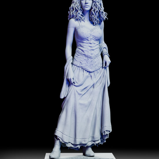360 degree rotating view of the Star maquette from The Lost Boys showing full sculpt detail of her dress hair pose and base from all angles
