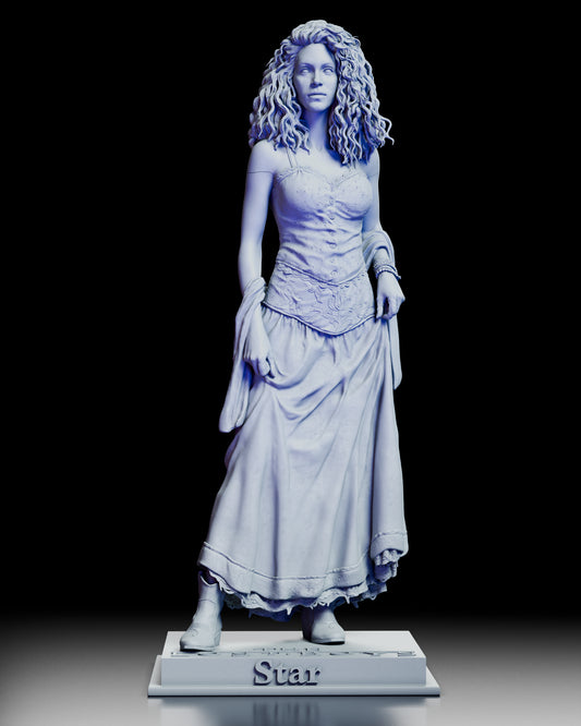 360 degree rotating view of the Star maquette from The Lost Boys showing full sculpt detail of her dress hair pose and base from all angles
