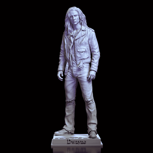 Complete 360-degree turntable video of Dwayne human maquette by Diklich Art showcasing the full casual sculpt and pose