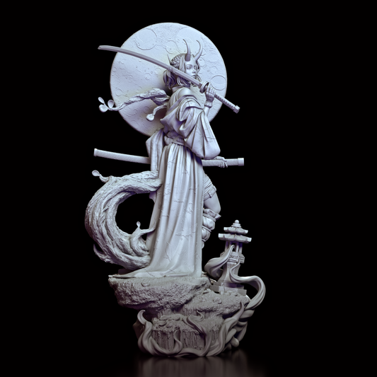 Discover the mystique of our Oni-Demon Girl Figure Model Kit in this immersive video! Watch as we take you through every intricate detail—from the elegantly flowing robe and horned headdress to the dynamic dual swords and textured moon disc backdrop. See the assembly process up close and learn tips for custom painting and finishing your kit, all while celebrating the fusion of samurai grace and oni ferocity. Whether you're a seasoned modeler or a collector eager for a rewarding challenge, this video offers 