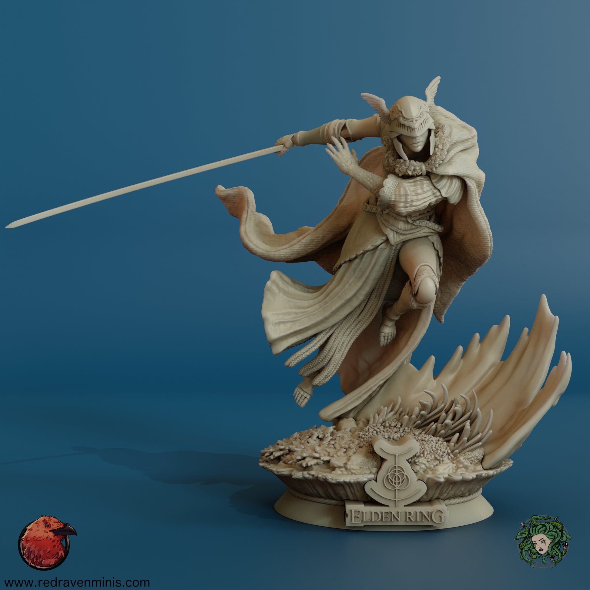 Figure / Miniature of Malenia Elden Ring Character Printed in 