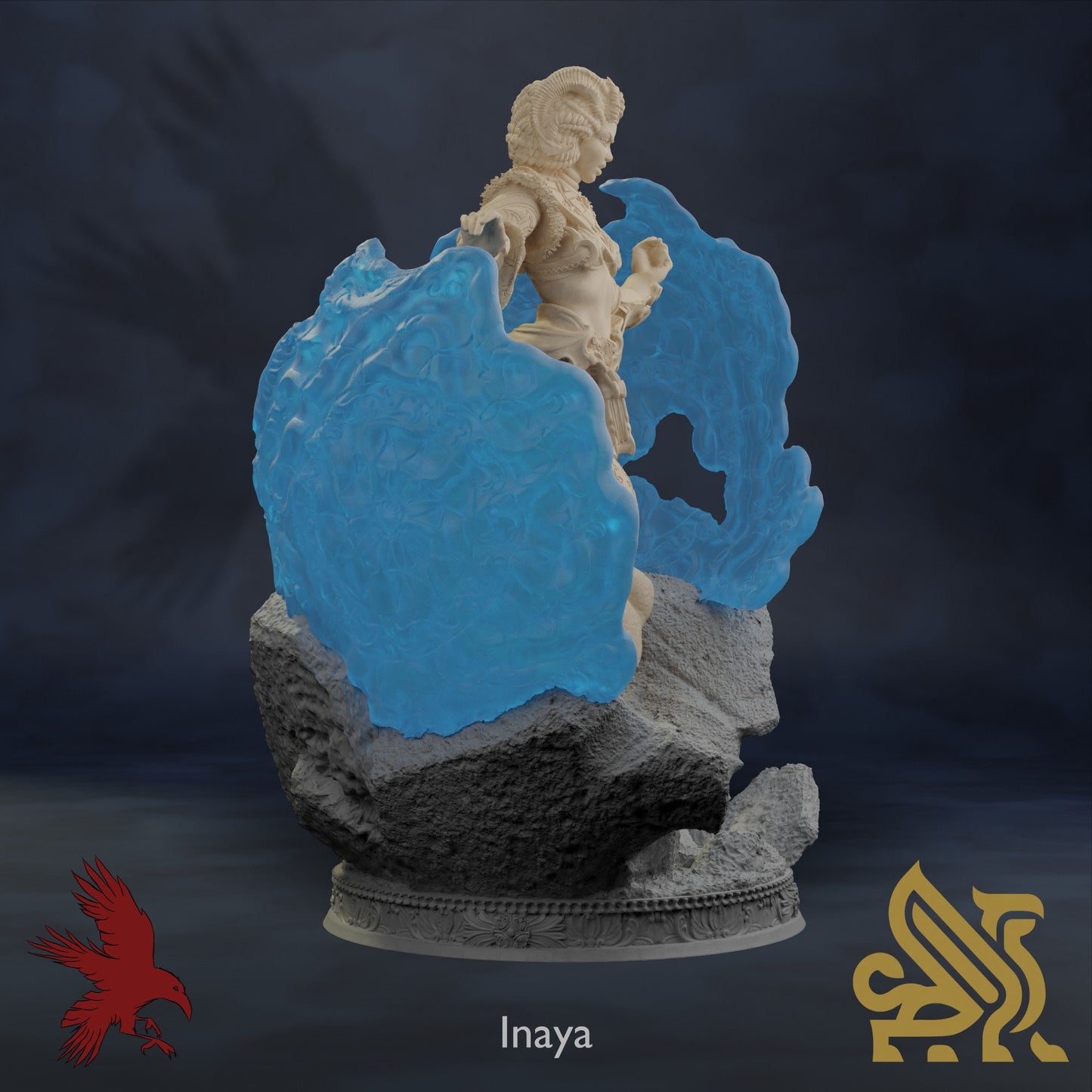 Inaya - Sorcerer • Sands of Sudd Tohst • Dungeon Masters Stash • 3D Printed Fantasy Miniature • D&D / Pathfinder / Warhammer