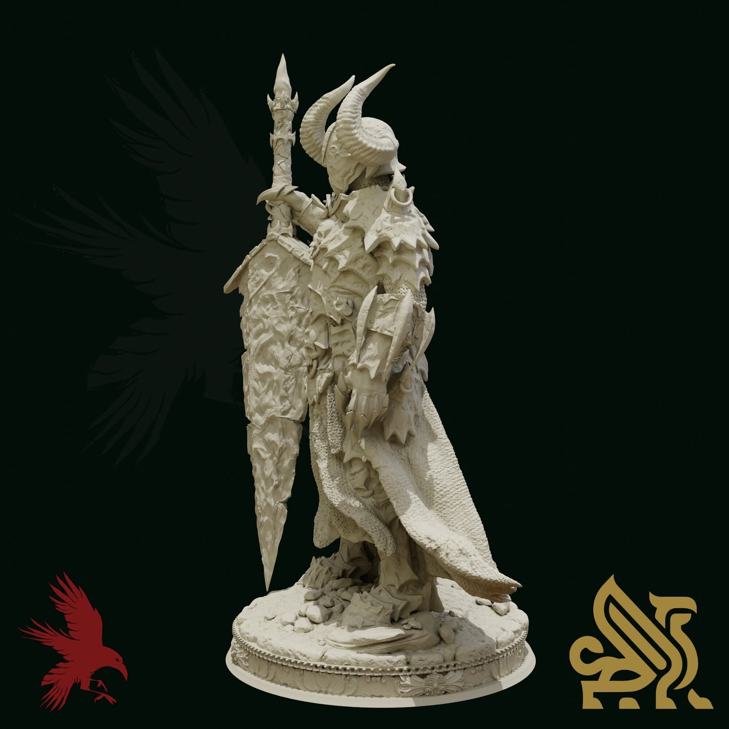 Morian Fairhair • Death Knight • Dungeon Masters Stash • 3D Printed Fantasy Miniature • D&D / Pathfinder