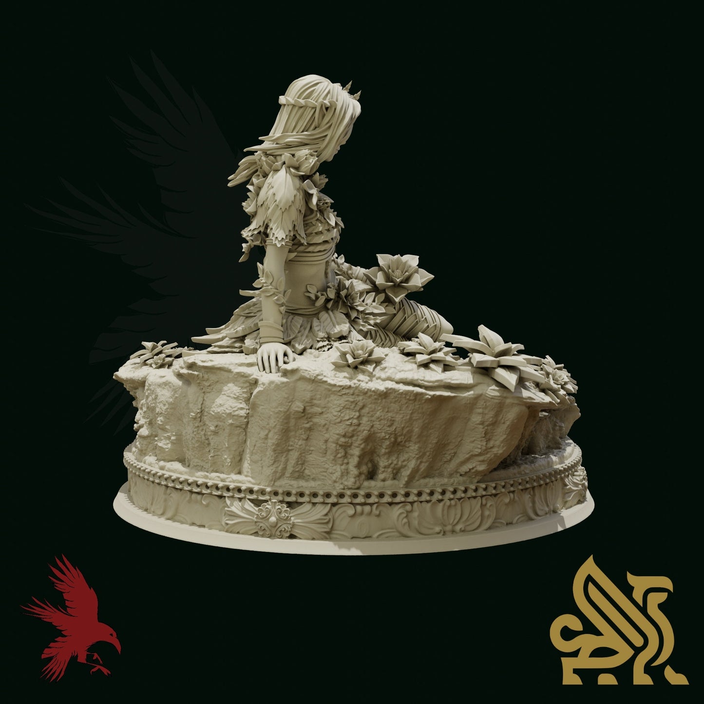 Tree Whisperer - Verina • Dungeon Masters Stash • 3D Printed Fantasy Miniature • D&D / Pathfinder