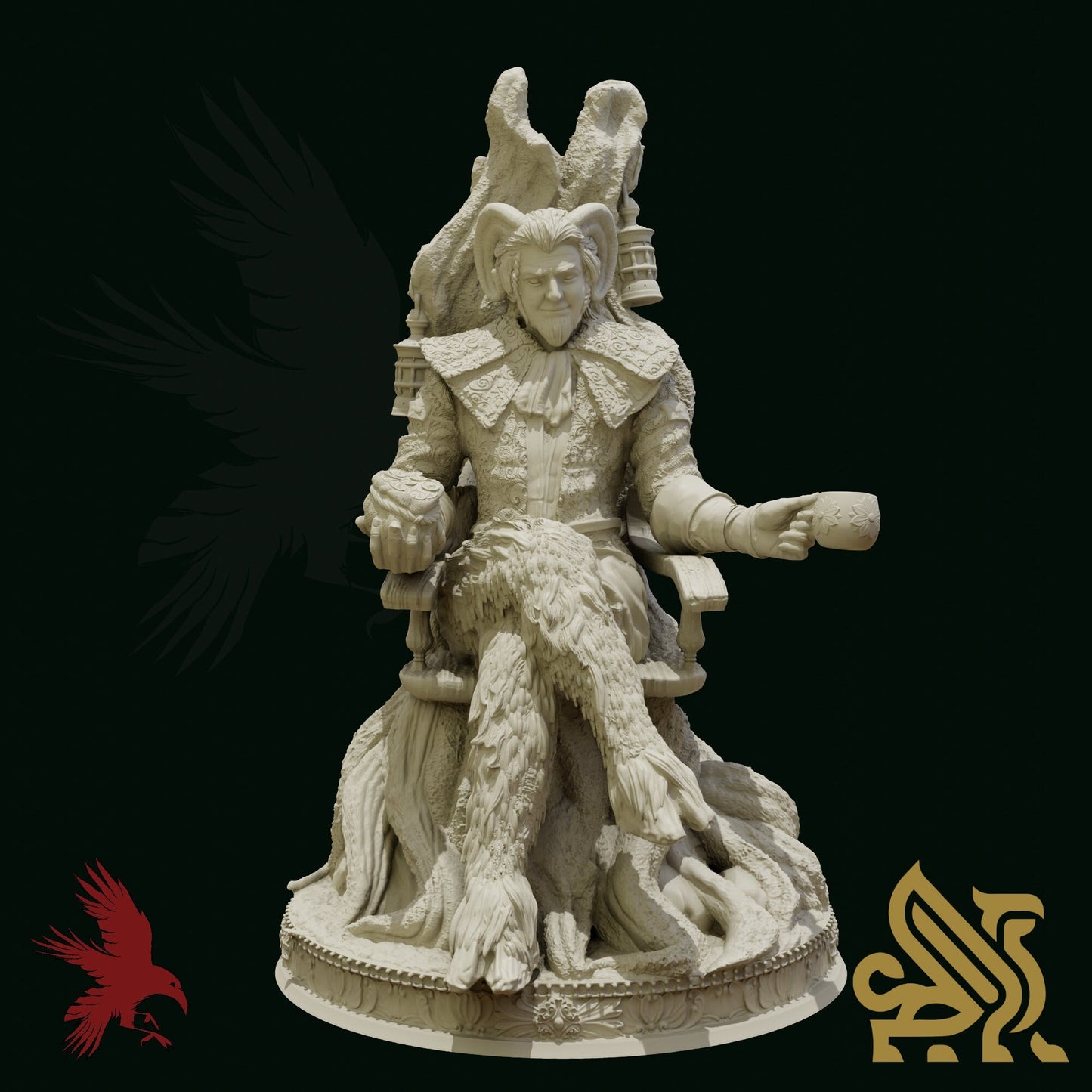 Markamin • Divine Trickster • Guardians of the Fey • Dungeon Masters Stash • 3D Printed Fantasy Miniature • D&D / Pathfinder