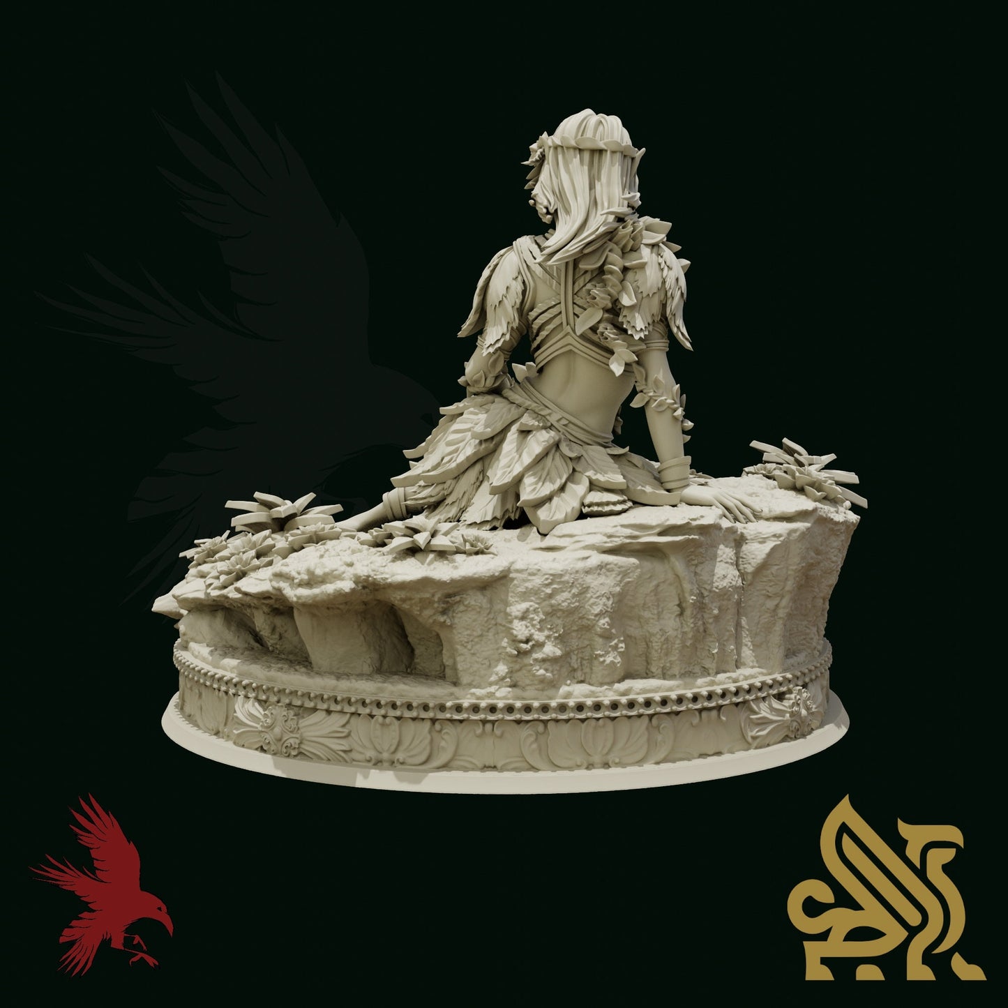 Tree Whisperer - Verina • Dungeon Masters Stash • 3D Printed Fantasy Miniature • D&D / Pathfinder