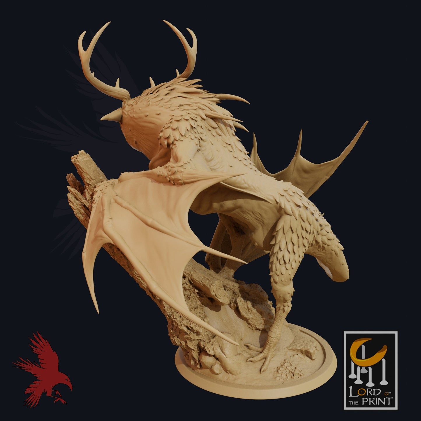 Kilpine • Winged Creature • 3D Printed Fantasy Miniature • D&D / Pathfinder