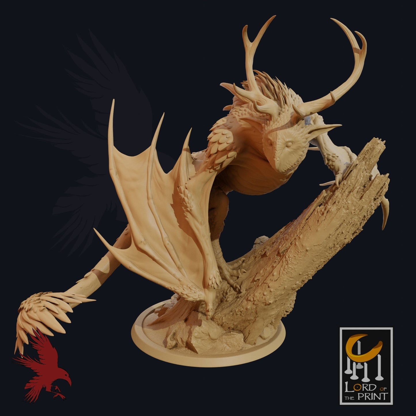 Kilpine • Winged Creature • 3D Printed Fantasy Miniature • D&D / Pathfinder