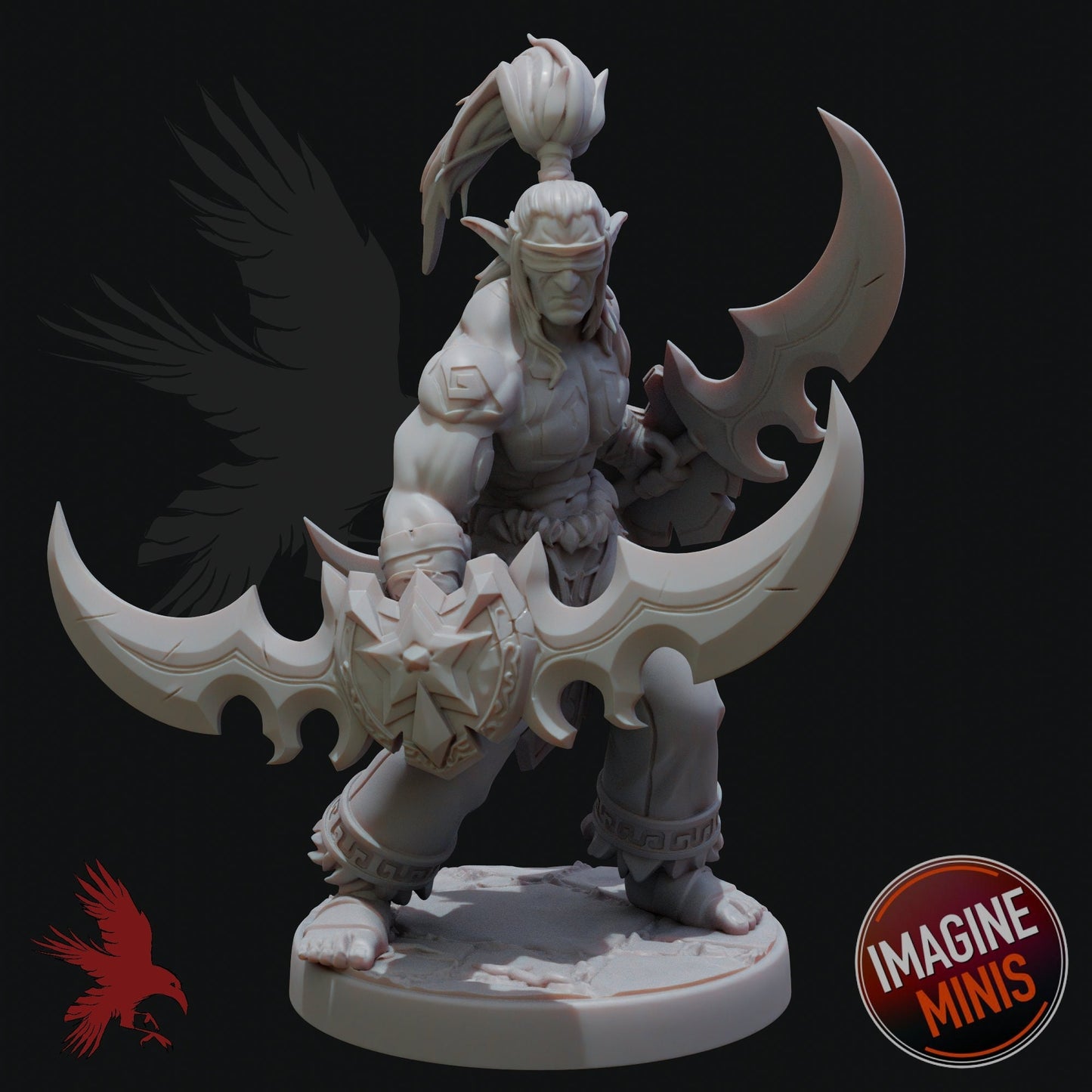 Illidan Stormrage • Night Elf Demon Hunter • World of Warcraft • 3D Printed Fantasy Miniature • D&D / Pathfinder
