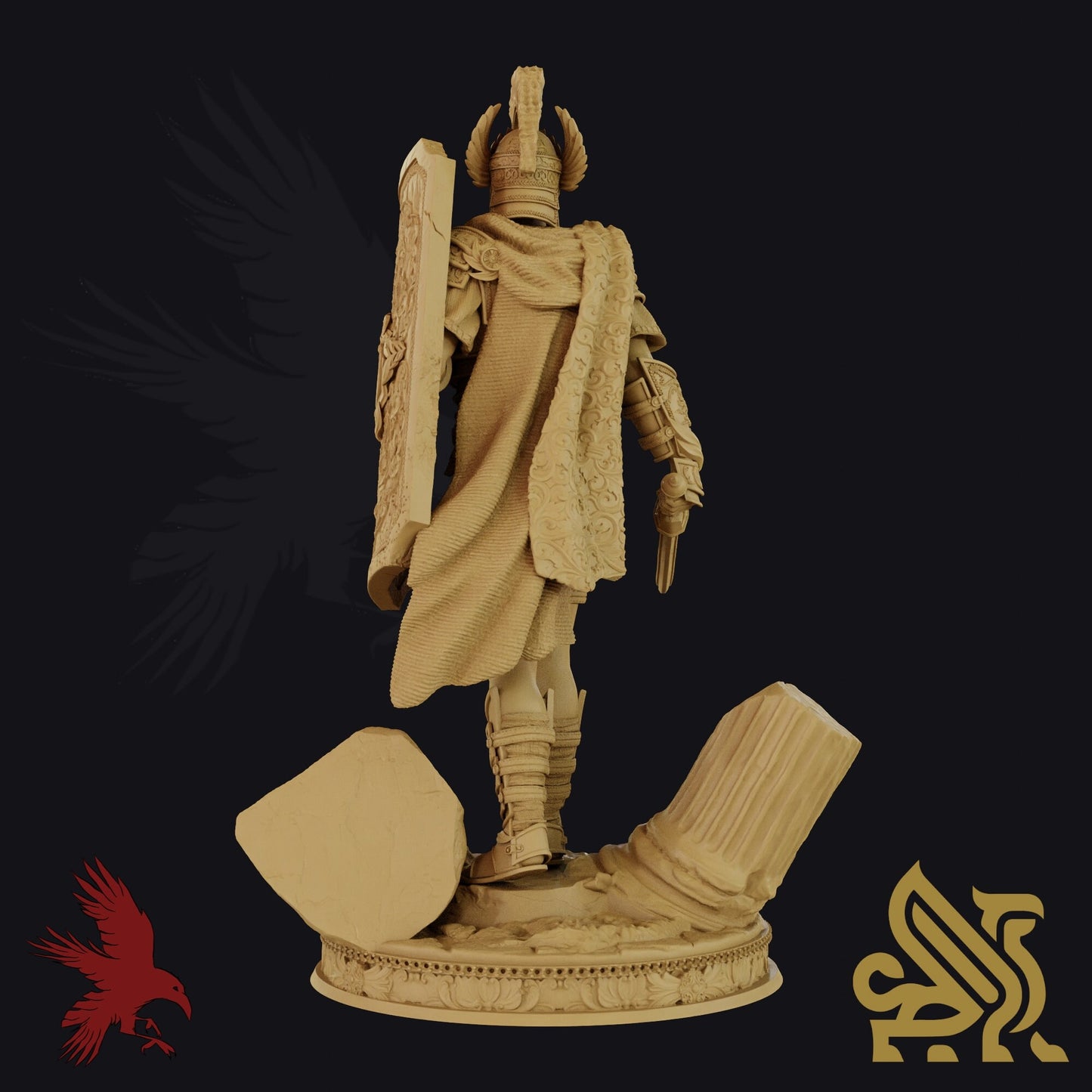 Trellus Tacticus • Centurion • Dungeon Masters Stash • 3D Printed Fantasy Miniature • D&D / Pathfinder